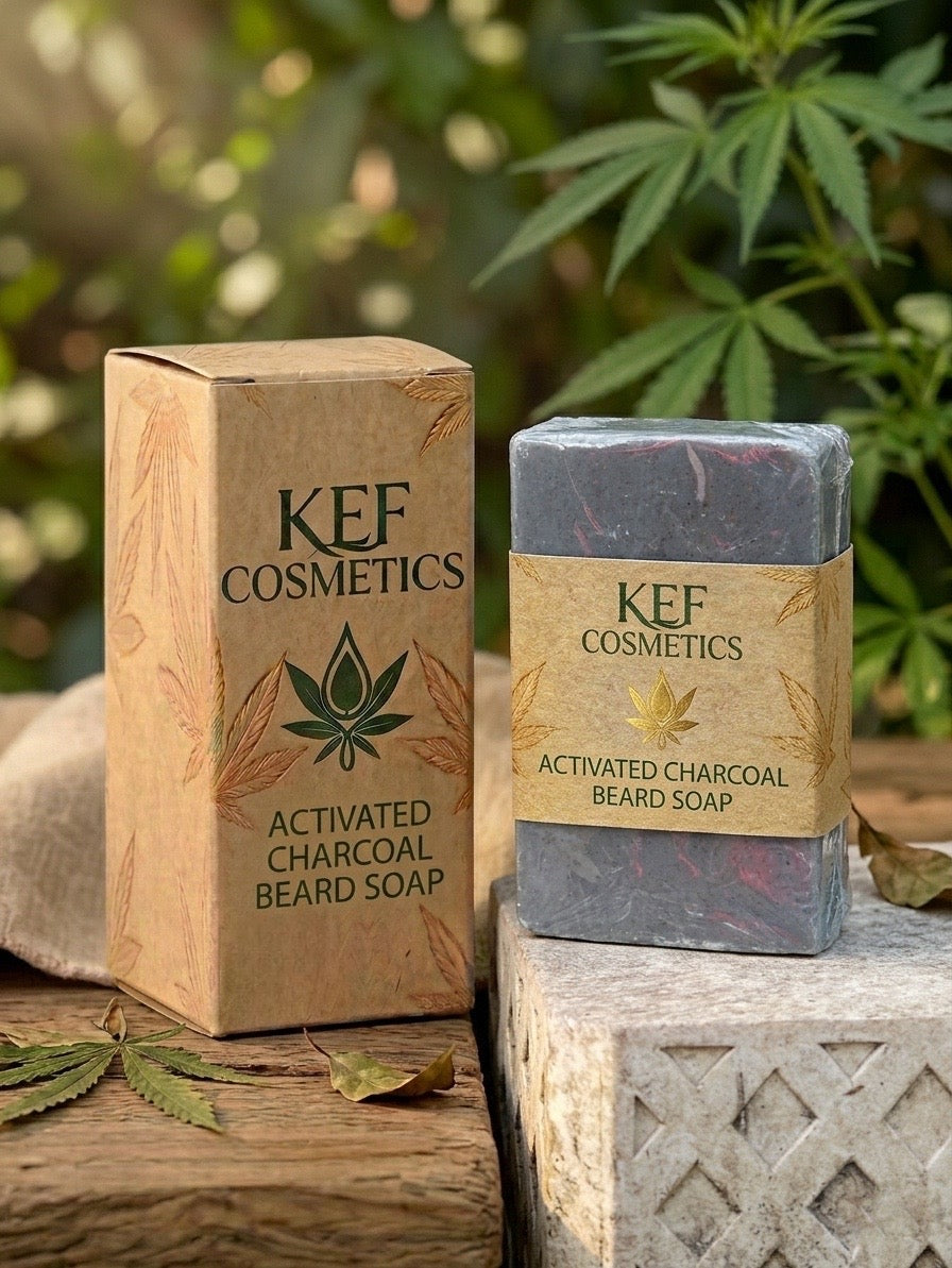 KEF’s Activated Charcoal Beard Soap 🧔🏽